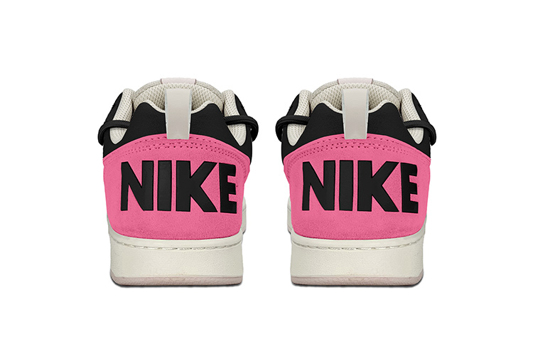 Purchase 【定製球鞋】Nike Court Borough PRM 復古潮流 涩谷辣妹 新世紀Y2K 人間蜜桃 甜美風格 vibe解構綁帶 低筒 運動鞋 女款 粉黑