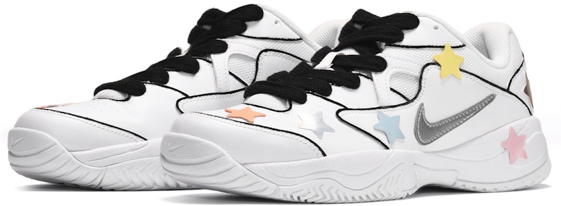 【訂製球鞋】 Nike Court Lite 2 多巴胺 彩虹星星 低筒 網球鞋 女款 黑白 Lookbook 【訂製球鞋】 Nike Court Lite 2 多巴胺 彩虹星星 低筒 網球鞋 女款 黑白