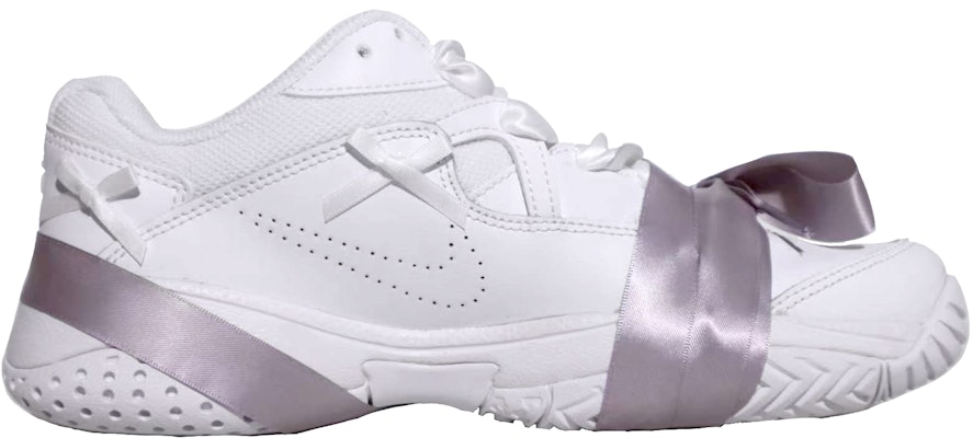 (W) ナイキ コートライト2 カスタム「フレンチヌードシルバーリボン」 AR8838-101-466356 Order (W) ナイキ コートライト2 カスタム「フレンチヌードシルバーリボン」 AR8838-101-466356