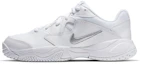 Sizing 【客製球鞋】 Nike Court Lite 2 法式裸銀緞帶 舒適百搭 低筒 網球鞋 女款 白色