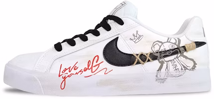 【定制球鞋】 Nike Court Royale 搗蛋小熊 街頭嘻哈 潮流簡約 手繪塗鴉 低幫 板鞋 女款 黑白 Buy 【定制球鞋】 Nike Court Royale 搗蛋小熊 街頭嘻哈 潮流簡約 手繪塗鴉 低幫 板鞋 女款 黑白