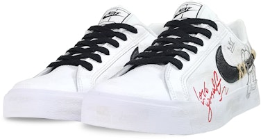 【定制球鞋】 Nike Court Royale 搗蛋小熊 街頭嘻哈 潮流簡約 手繪塗鴉 低幫 板鞋 女款 黑白 Lookbook 【定制球鞋】 Nike Court Royale 搗蛋小熊 街頭嘻哈 潮流簡約 手繪塗鴉 低幫 板鞋 女款 黑白