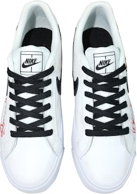 【定制球鞋】 Nike Court Royale 搗蛋小熊 街頭嘻哈 潮流簡約 手繪塗鴉 低幫 板鞋 女款 黑白 Shop 【定制球鞋】 Nike Court Royale 搗蛋小熊 街頭嘻哈 潮流簡約 手繪塗鴉 低幫 板鞋 女款 黑白