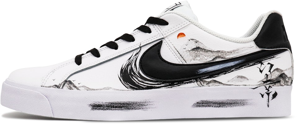 (W) 나이키 코트 로얄 AC '블랙/화이트' (커스텀) AO2810-102(Team31-女款水墨韵江南) Buy (W) 나이키 코트 로얄 AC '블랙/화이트' (커스텀) AO2810-102(Team31-女款水墨韵江南)