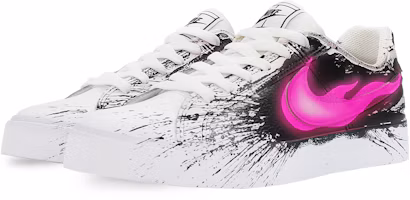 Lookbook 【定制球鞋】Nike Court Royale AC 濺墨 超級英雄 舒適氣質 潮流 低筒 板鞋 女款 黑粉