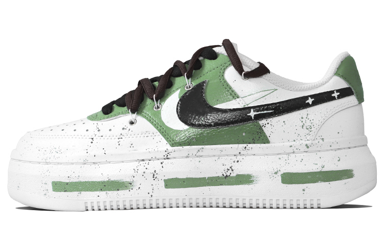 [Custom Shoes] (W) Nike Court Vision 1 'Green White Graffiti' 圖 2