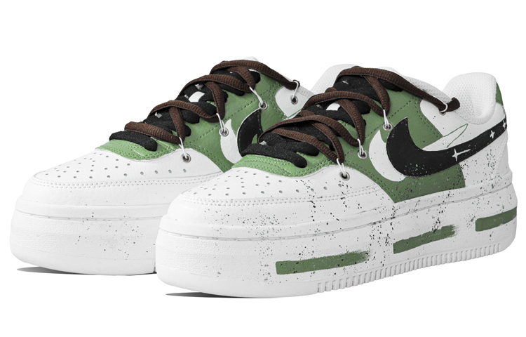 [Custom Shoes] (W) Nike Court Vision 1 'Green White Graffiti' 圖 4