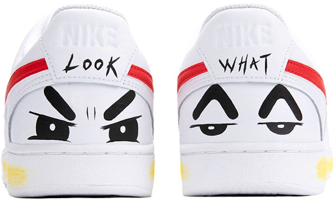 (W) 나이키 커스텀 코트 비전 1 "그라피티 (흰/검/빨)" CD5434-100(Team18-Court涂鸦表情) Shop (W) 나이키 커스텀 코트 비전 1 "그라피티 (흰/검/빨)" CD5434-100(Team18-Court涂鸦表情)