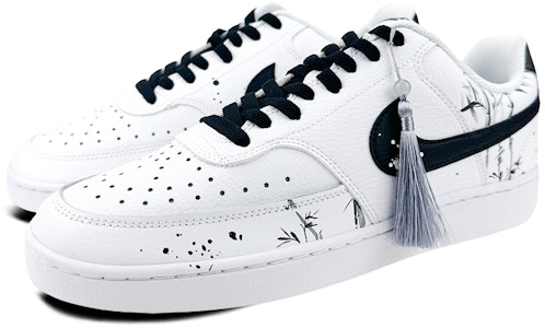 (W) Nike Court Vision 1 カスタムシューズ「墨竹」(80 characters) CD5434-100(Team47-女款court竹) Lookbook (W) Nike Court Vision 1 カスタムシューズ「墨竹」(80 characters) CD5434-100(Team47-女款court竹)