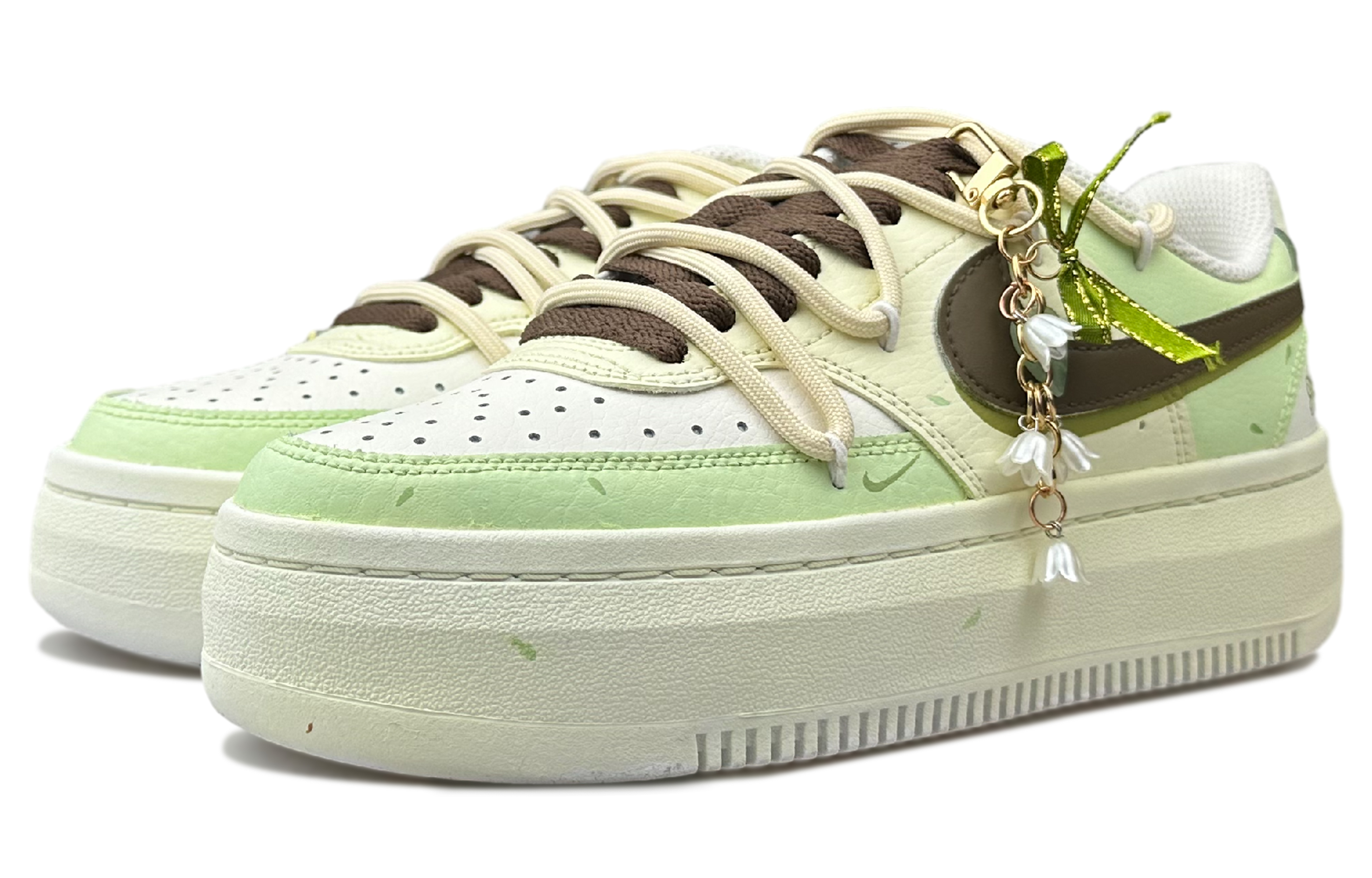 [Custom Shoes] (W) Nike Court Vision 1 'Lily of the Valley White-Green' 圖 4