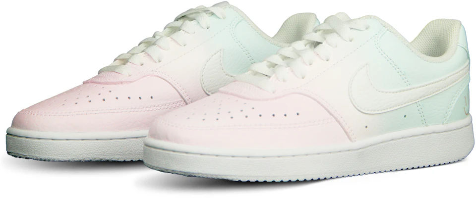 【訂製球鞋】 Nike Court Vision 1 粉綠漸變 小清新 百搭 低筒 板鞋 女款 白色 Shop 【訂製球鞋】 Nike Court Vision 1 粉綠漸變 小清新 百搭 低筒 板鞋 女款 白色