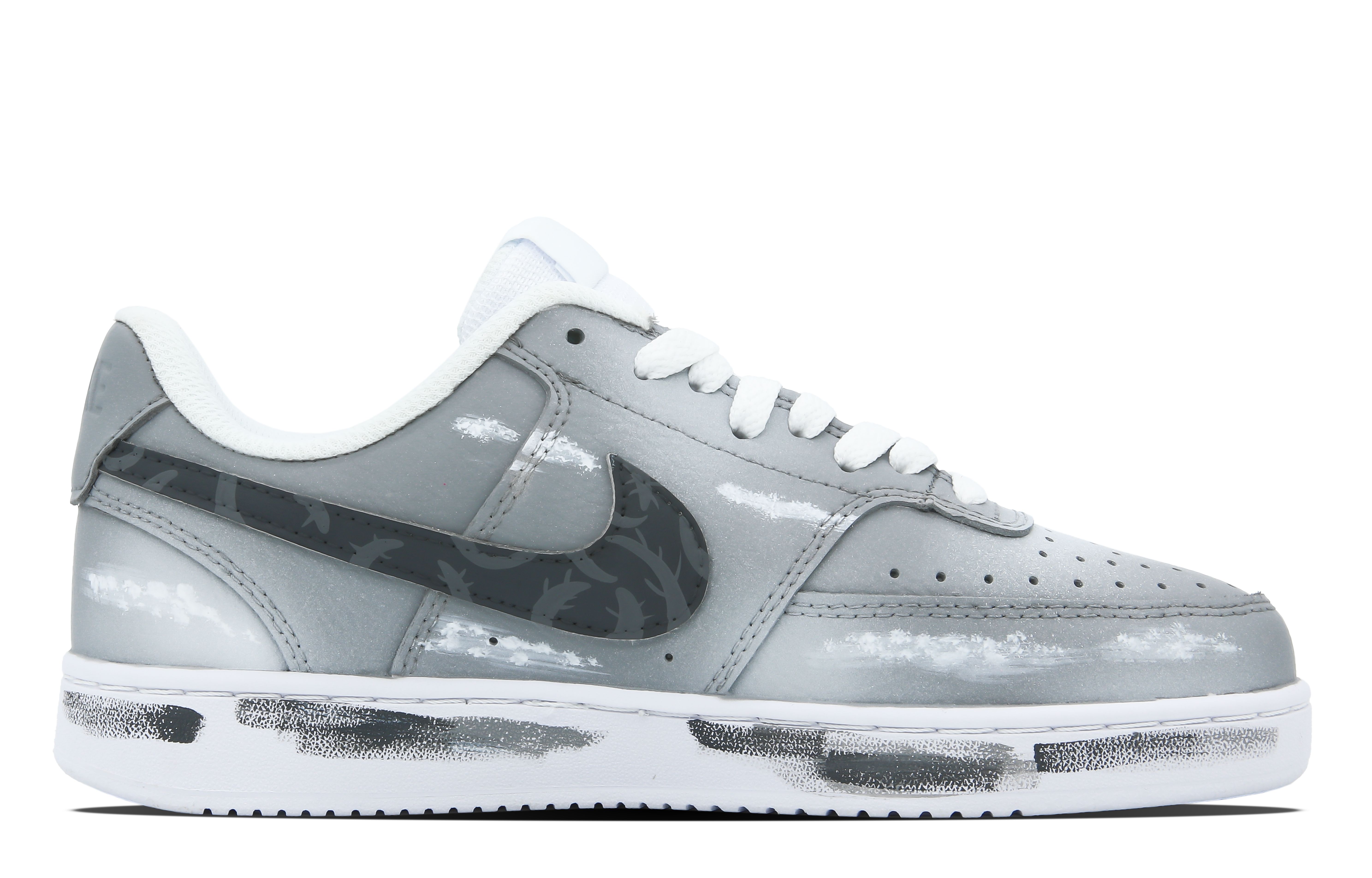 Order (W) Nike Court Vision 1 Pintadas "Thorn Mist" Gris/Blanco CD5434-100(Team60-女款荆棘云雾)