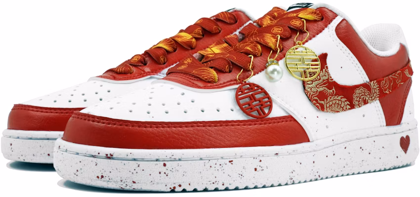 (W) 나이키 코트 비전 1 '웨딩 조이' (커스텀 슈즈) DH3158-101(Team113-囍上囍) Shop (W) 나이키 코트 비전 1 '웨딩 조이' (커스텀 슈즈) DH3158-101(Team113-囍上囍)