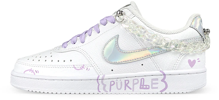 custom-shoes-women-nike-court-vision-1-white-purple-laser-grape-chain