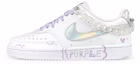 Buy (W) Zapatillas Nike Court Vision 1 'Blanco Púrpura - Laser Grape Chain' CW5596-100(Team叁-女C镭射紫SBOX)