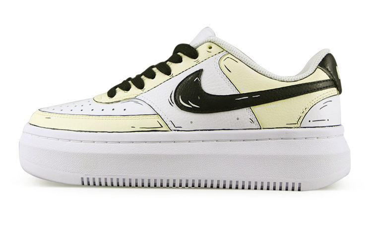 [Custom Shoes] (Women) Nike Court Vision 1 Alta 'Anime Pastel Yellow-White'