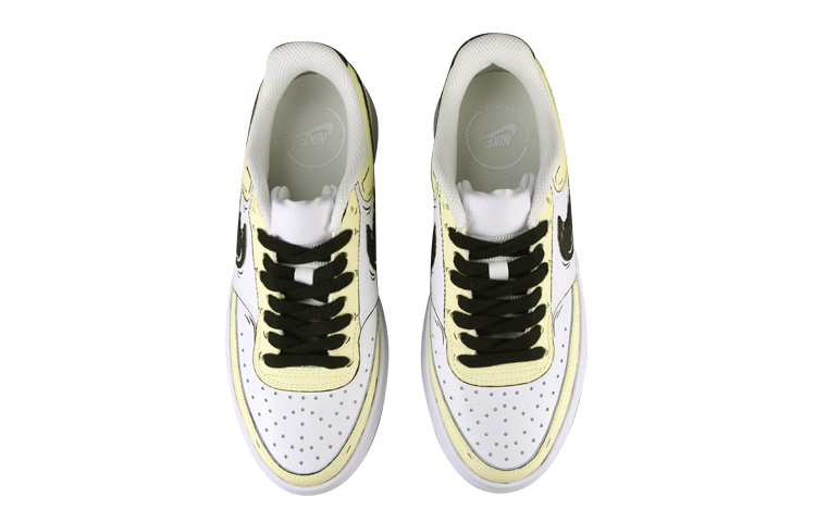 Shop (W) [Sneakers Kustom] Nike Court Vision 1 Alta 'Anime Pastel Kuning-Putih' DM0113-100(Team58-二次元黄)