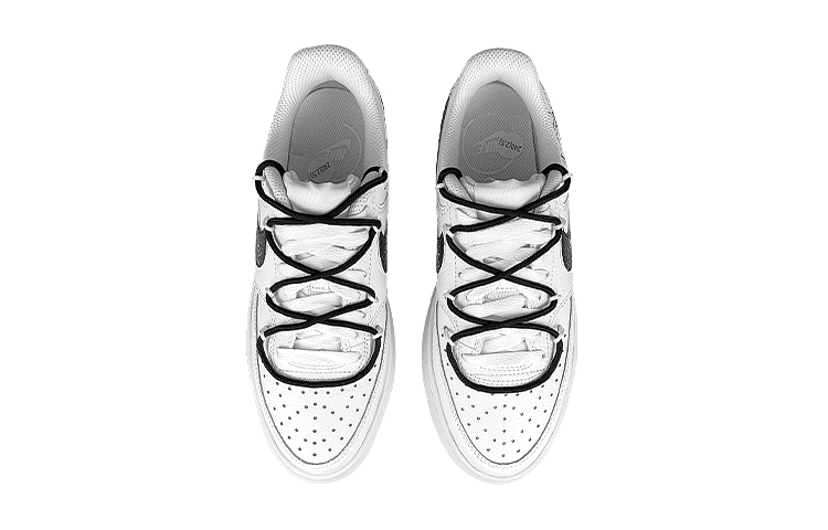 Shop (W) [Kasut Custom] Nike Court Vision 1 Alta 'Bamboo Ink Splash' DM0113-100(Team47-女A竹解构SBOX)