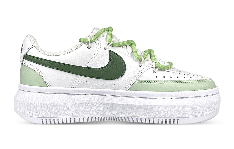 Order [Custom Shoes] (Women) Nike Court Vision 1 Alta 'Gradient Deconstructed White-Green'