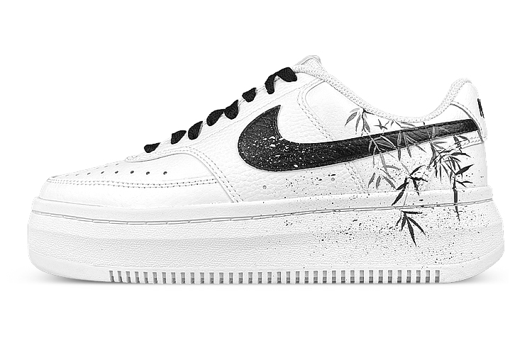 [Custom Shoes] (W) Nike Court Vision 1 Alta 'Ink Bamboo'