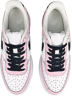 【訂製球鞋】Nike Court Vision 1 Alta 防滑輕便 二次元 可愛粉 甜甜風 低筒 板鞋 女款 粉白 Shop 【訂製球鞋】Nike Court Vision 1 Alta 防滑輕便 二次元 可愛粉 甜甜風 低筒 板鞋 女款 粉白