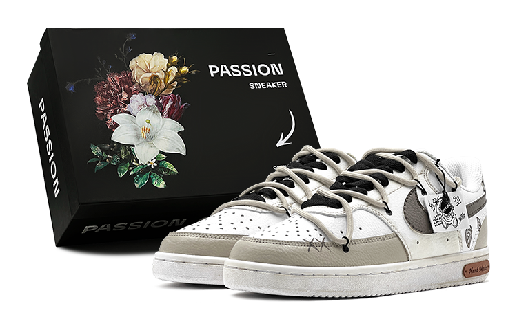 Buy 【訂製球鞋】 Nike Court Vision 1 秋日行程 復古舊風 西海岸嘻哈 腰果花 限定鞋盒 防滑耐磨 低筒 板鞋 女款 卡