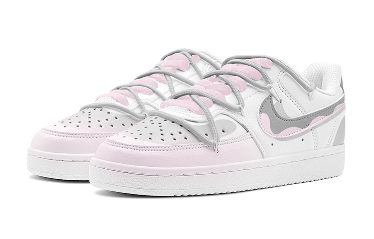 [Custom Shoes] (W) Nike Court Vision 1 Low 'Back to School Pink-Grey' 圖 3