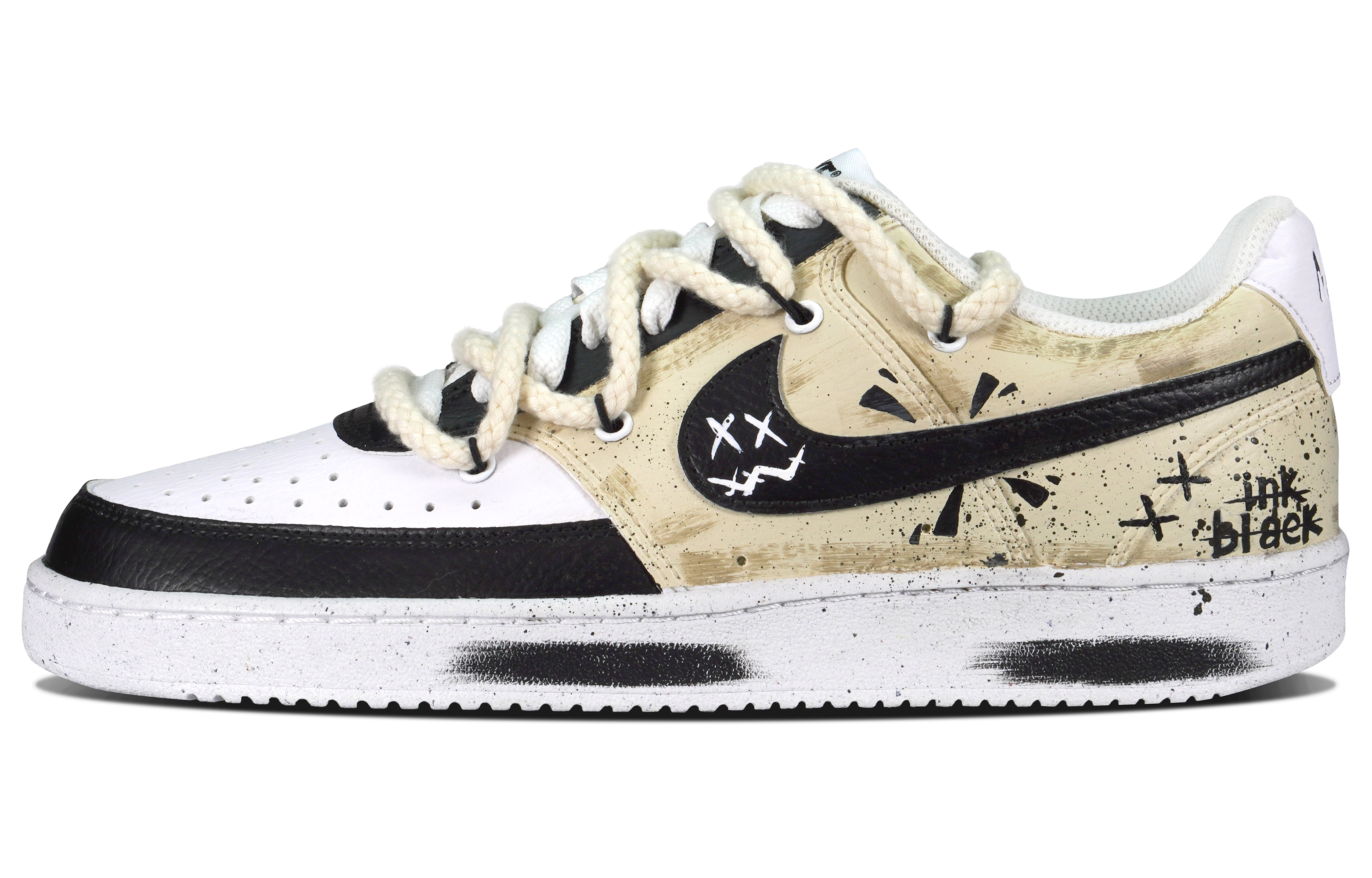 [Custom Shoes] (W) Nike Court Vision 1 Low 'Beige Retro'