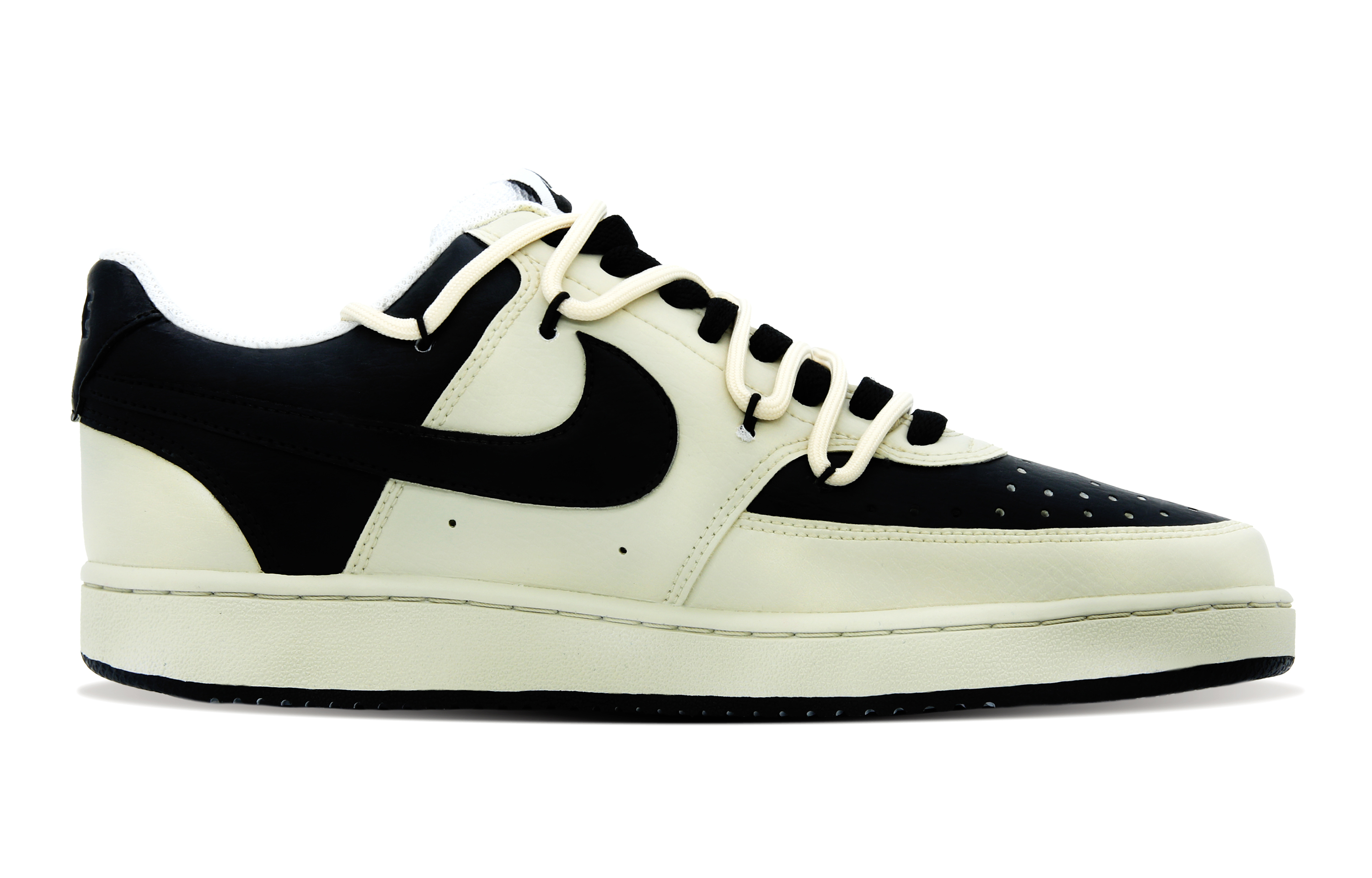 [Custom Shoes] (W) Nike Court Vision 1 Low 'Beige Black' 圖 2