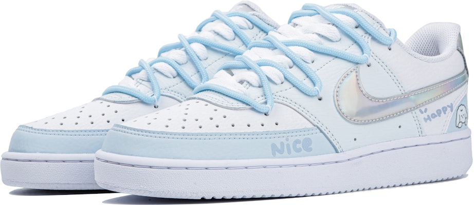 (W) 나이키 코트 비전 1 로우 "블루 퍼피 - 화이트 핑크" CW5596-100(Team4-女款蓝色小狗) Lookbook (W) 나이키 코트 비전 1 로우 "블루 퍼피 - 화이트 핑크" CW5596-100(Team4-女款蓝色小狗)