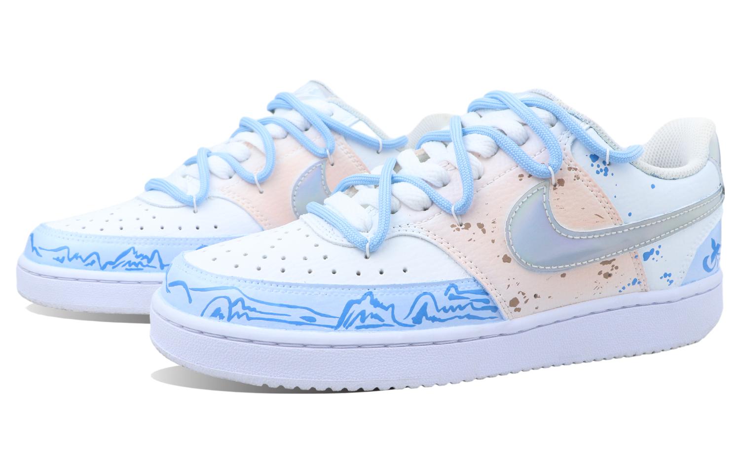 Lookbook (W) [Kasut Custom] Nike Court Vision 1 Low 'Biru dan Putih' CW5596-100-486632