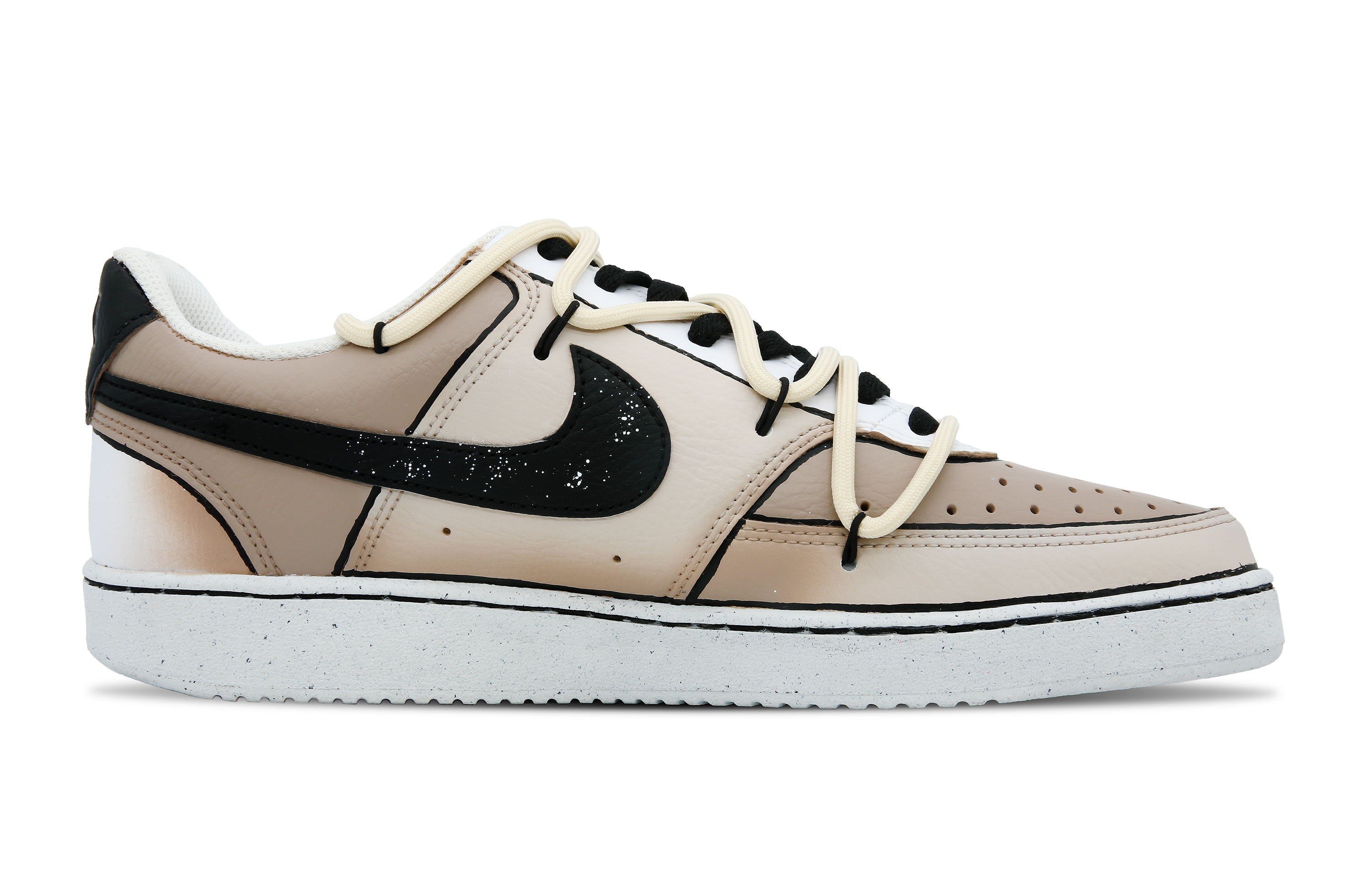 [Custom Shoes] (W) Nike Court Vision 1 Low 'Black Desert Handbag' 圖 3