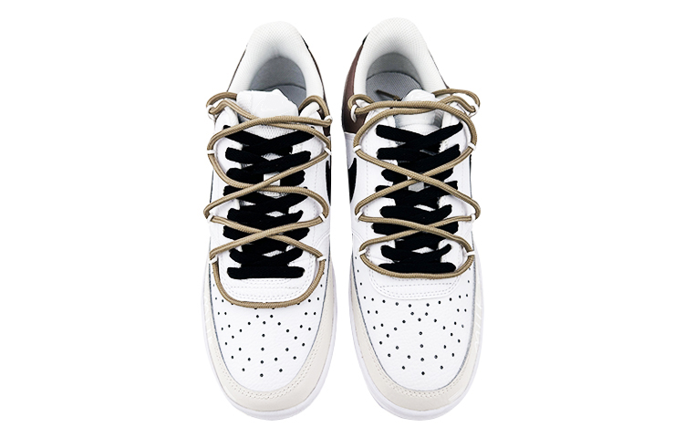 [Custom Shoes] (W) Nike Court Vision 1 Low 'Cow Paint Streak White Blue' 圖 4