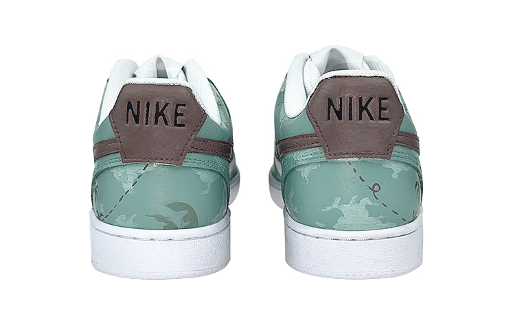 [Custom Shoes] (W) Nike Court Vision 1 Low 'Coconut Tree Graffiti White-Green' 圖 5