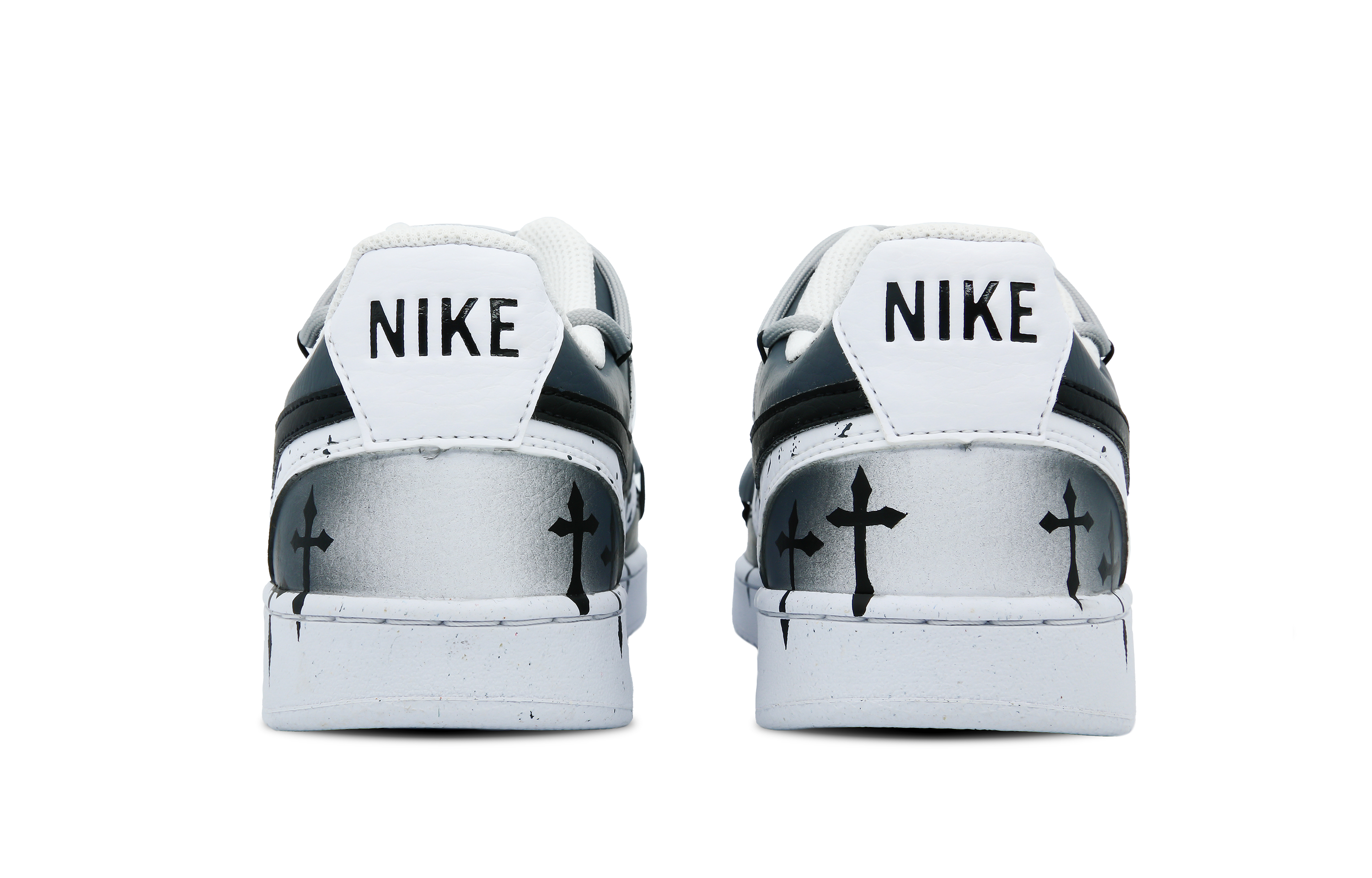 [Custom Shoes] (W) Nike Court Vision 1 Low 'Cross Confusion Blue Black' 圖 4