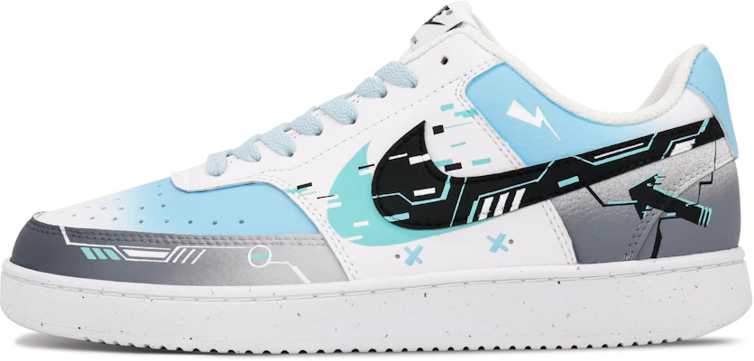 (W) 【定制鞋款】耐克Court Vision 1 Low ‘赛博朋克涂鸦灰’ DH3158-101-445651 Buy (W) 【定制鞋款】耐克Court Vision 1 Low ‘赛博朋克涂鸦灰’ DH3158-101-445651