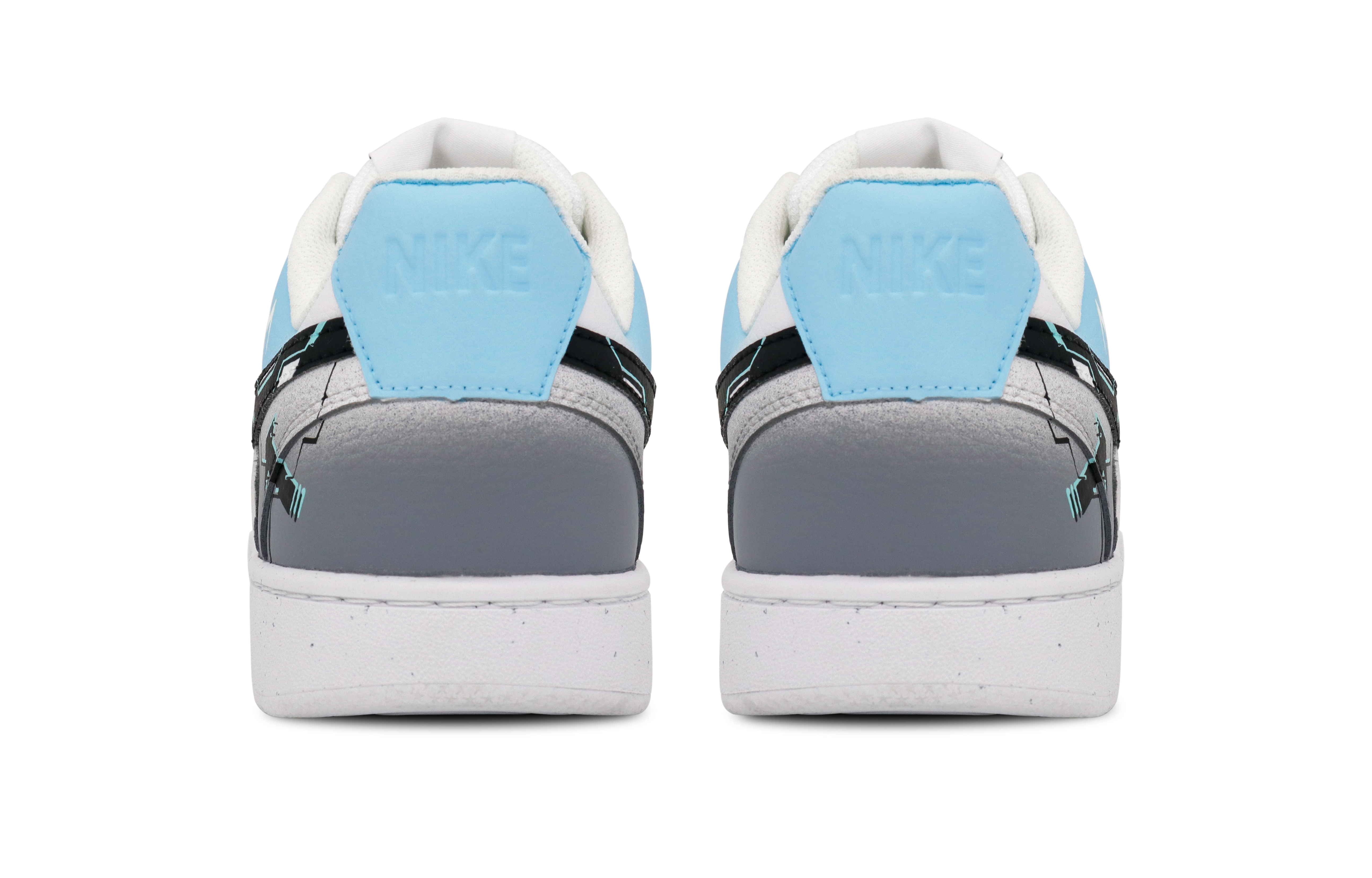 [Custom Shoes] (W) Nike Court Vision 1 Low 'Cyberpunk Graffiti Grey' 圖 4