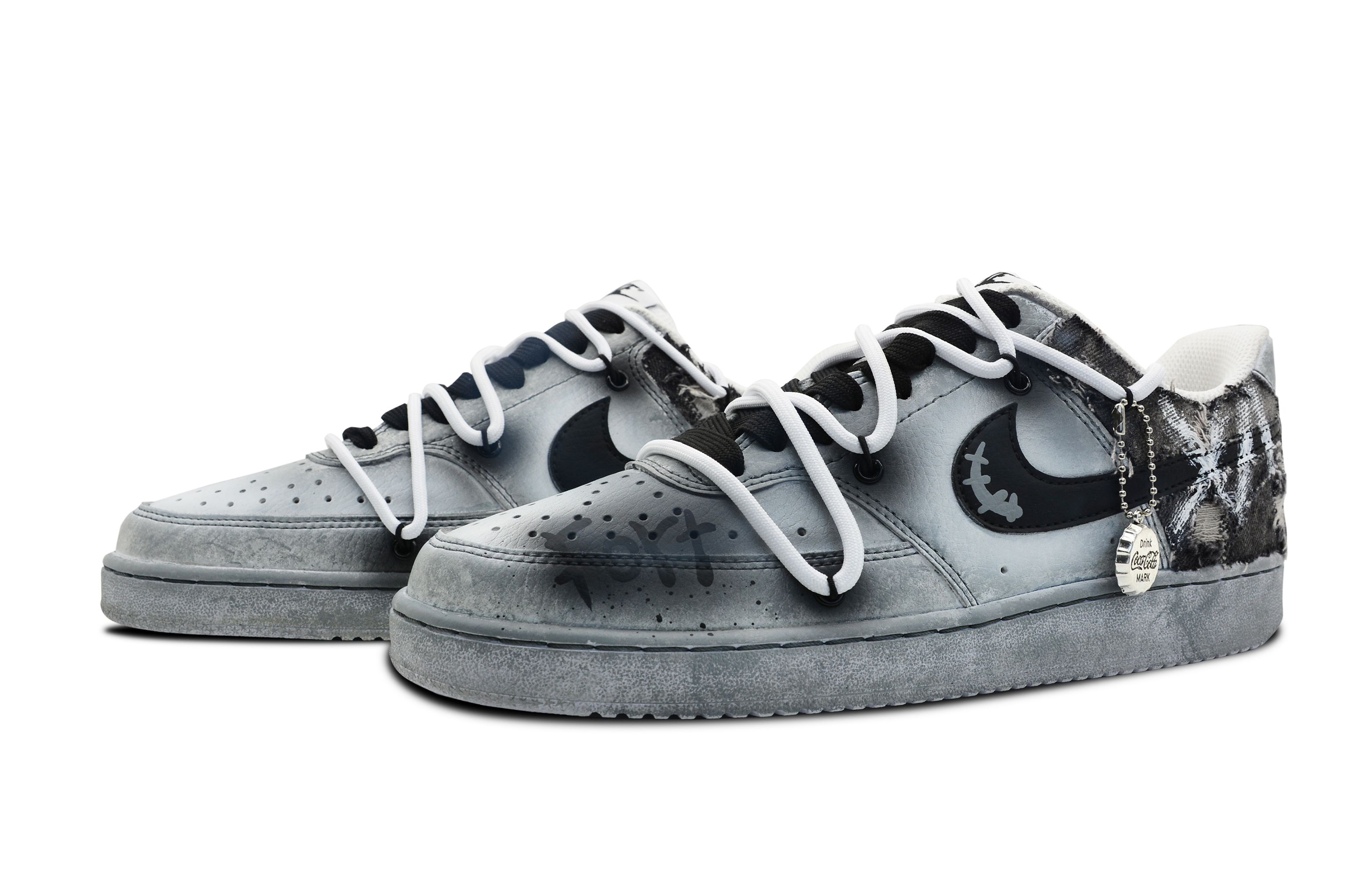 [Custom Shoes] (W) Nike Court Vision 1 Low 'Doomsday Destruction' 圖 3