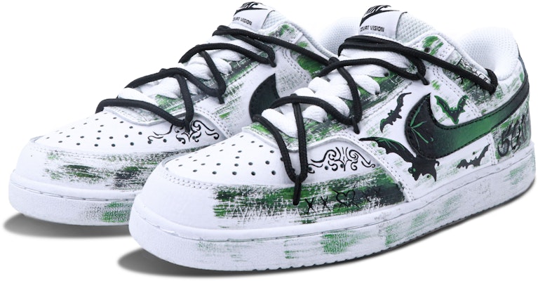 【客製球鞋】 Nike Court Vision 1 德古拉 獨特 塗鴉 暗黑哥德 非滑耐磨 低筒 滑板鞋 女款 綠色 Shop 【客製球鞋】 Nike Court Vision 1 德古拉 獨特 塗鴉 暗黑哥德 非滑耐磨 低筒 滑板鞋 女款 綠色