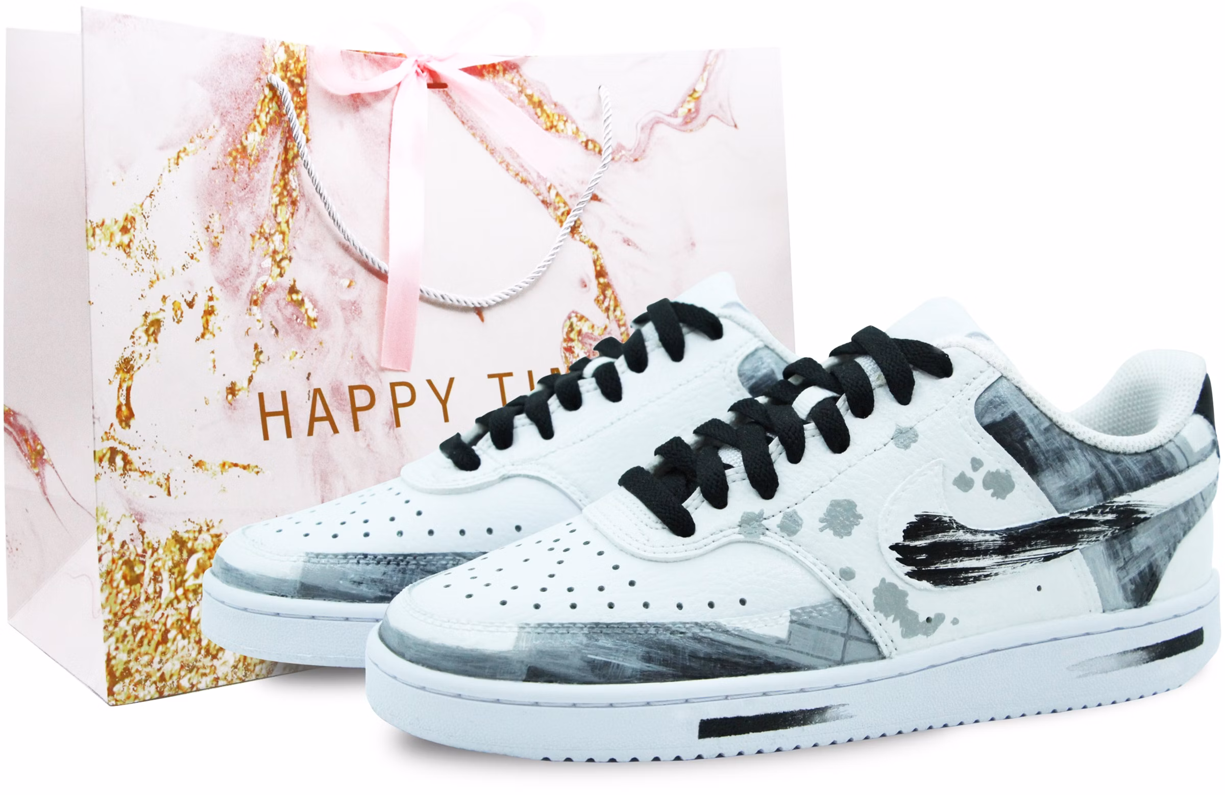 custom-shoes-women-nike-court-vision-1-low-graffiti-art-black-white