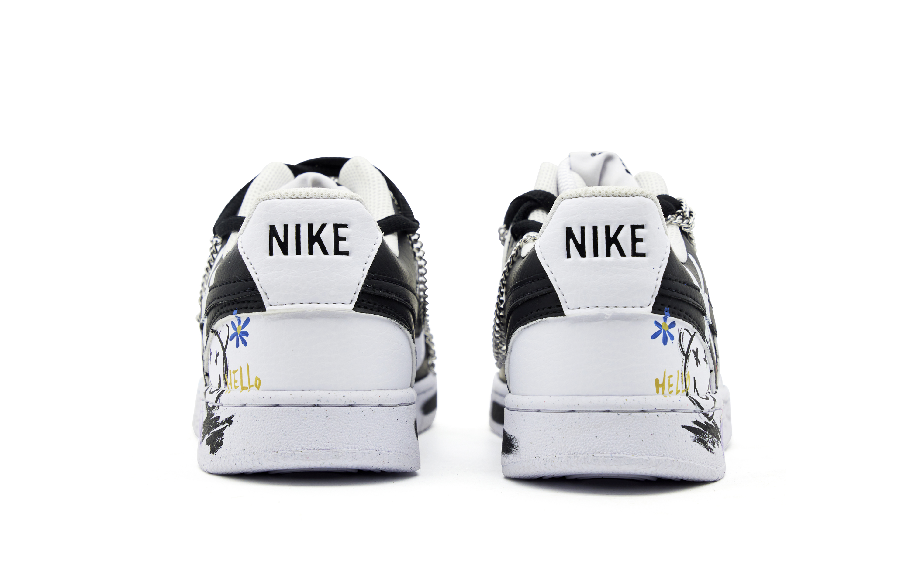 [Custom Shoes] (W) Nike Court Vision 1 Low 'Graffiti Monochrome Quirky Street' 圖 4