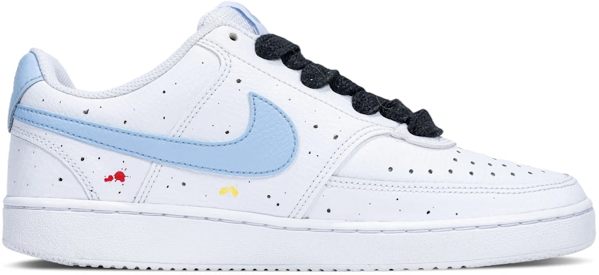 (W) 나이키 코트 비전 1 로우 '스마일 블루 스플래터' (커스텀) CD5434-115(Team拾陆-蓝色限定) Order (W) 나이키 코트 비전 1 로우 '스마일 블루 스플래터' (커스텀) CD5434-115(Team拾陆-蓝色限定)