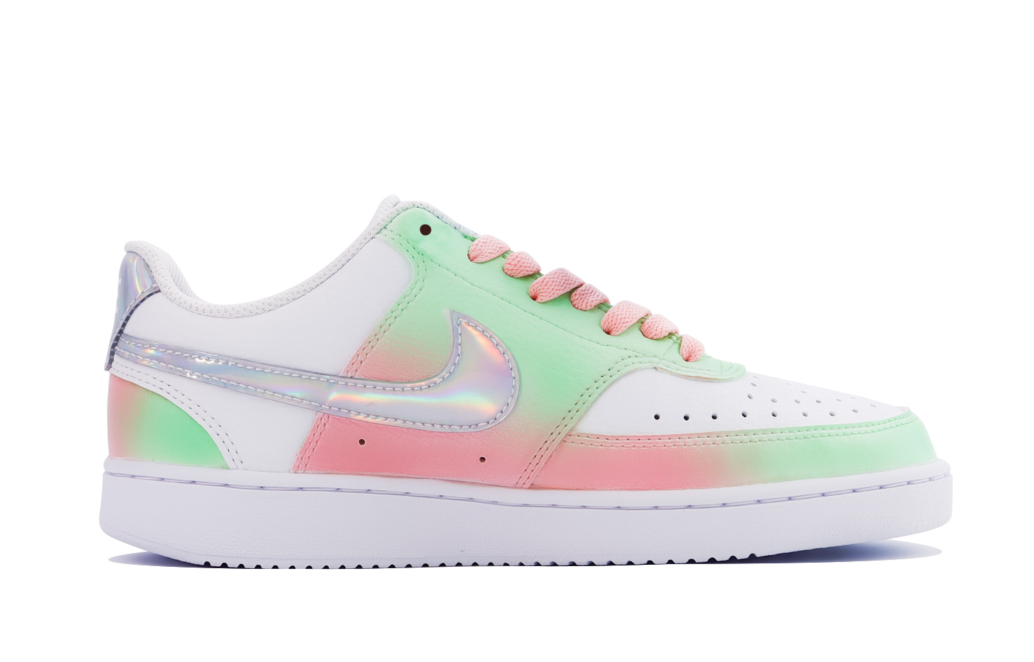 [Custom Shoes] (W) Nike Court Vision 1 Low 'Lime Peach Gradient' 圖 2