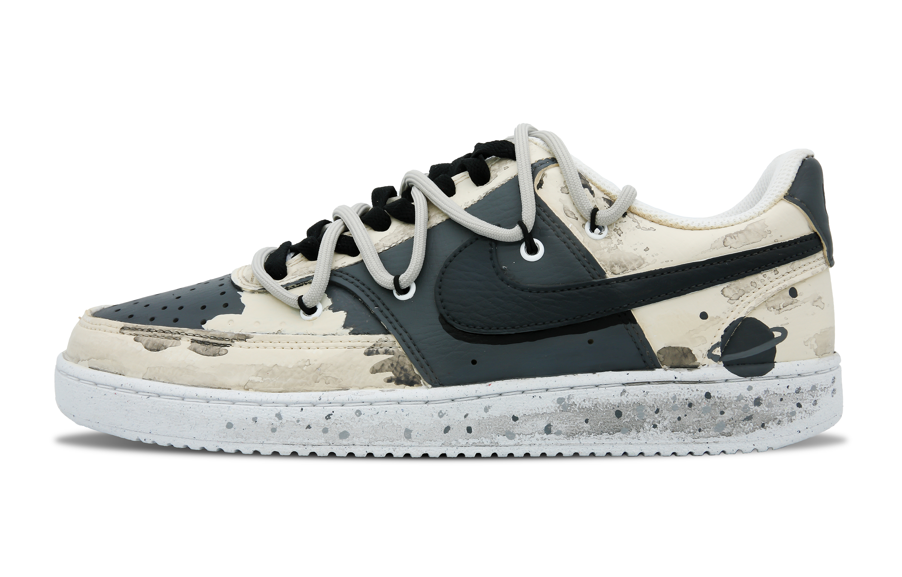 Buy (W) [Zapatillas Personalizadas] Nike Court Vision 1 Low 'Lunar Rock' DH3158-101-484926