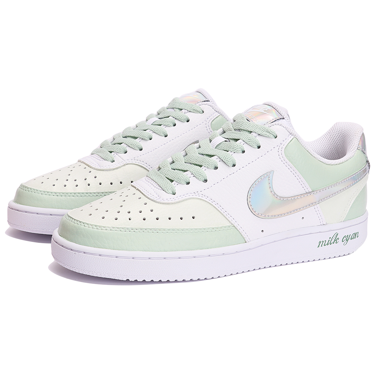 Lookbook (W) Zapatillas Nike Court Vision 1 Low 'Crema Menta - Matcha Fresco' CW5596-100(TeamThree-青提奶盖-浅绿)