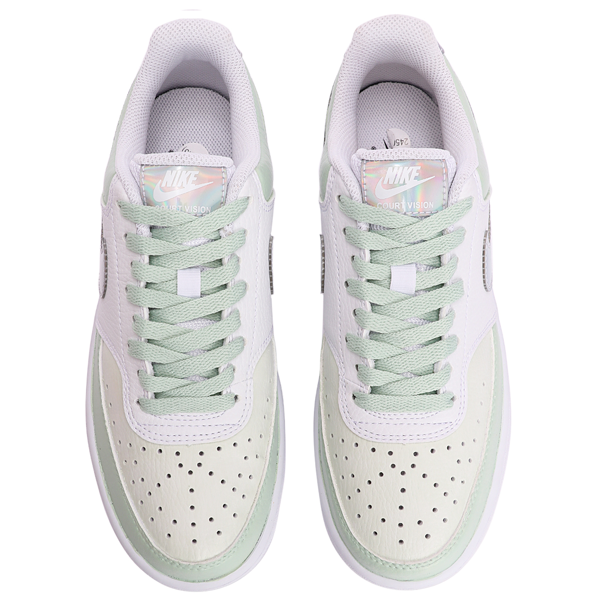 Shop (W) Zapatillas Nike Court Vision 1 Low 'Crema Menta - Matcha Fresco' CW5596-100(TeamThree-青提奶盖-浅绿)
