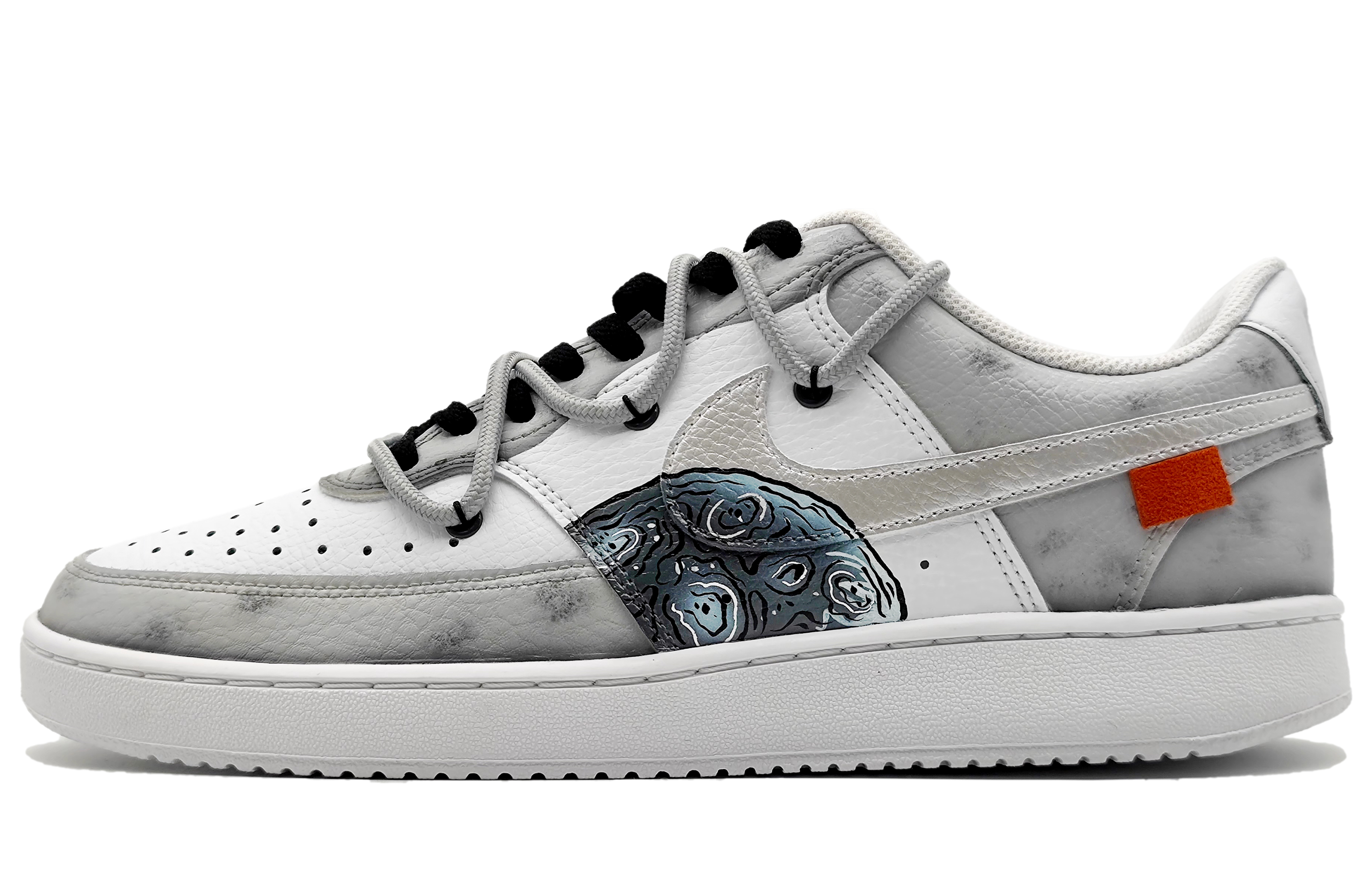 Buy [Custom Shoes] (Women) Nike Court Vision 1 Low 'Moon Grey Deconstructed'