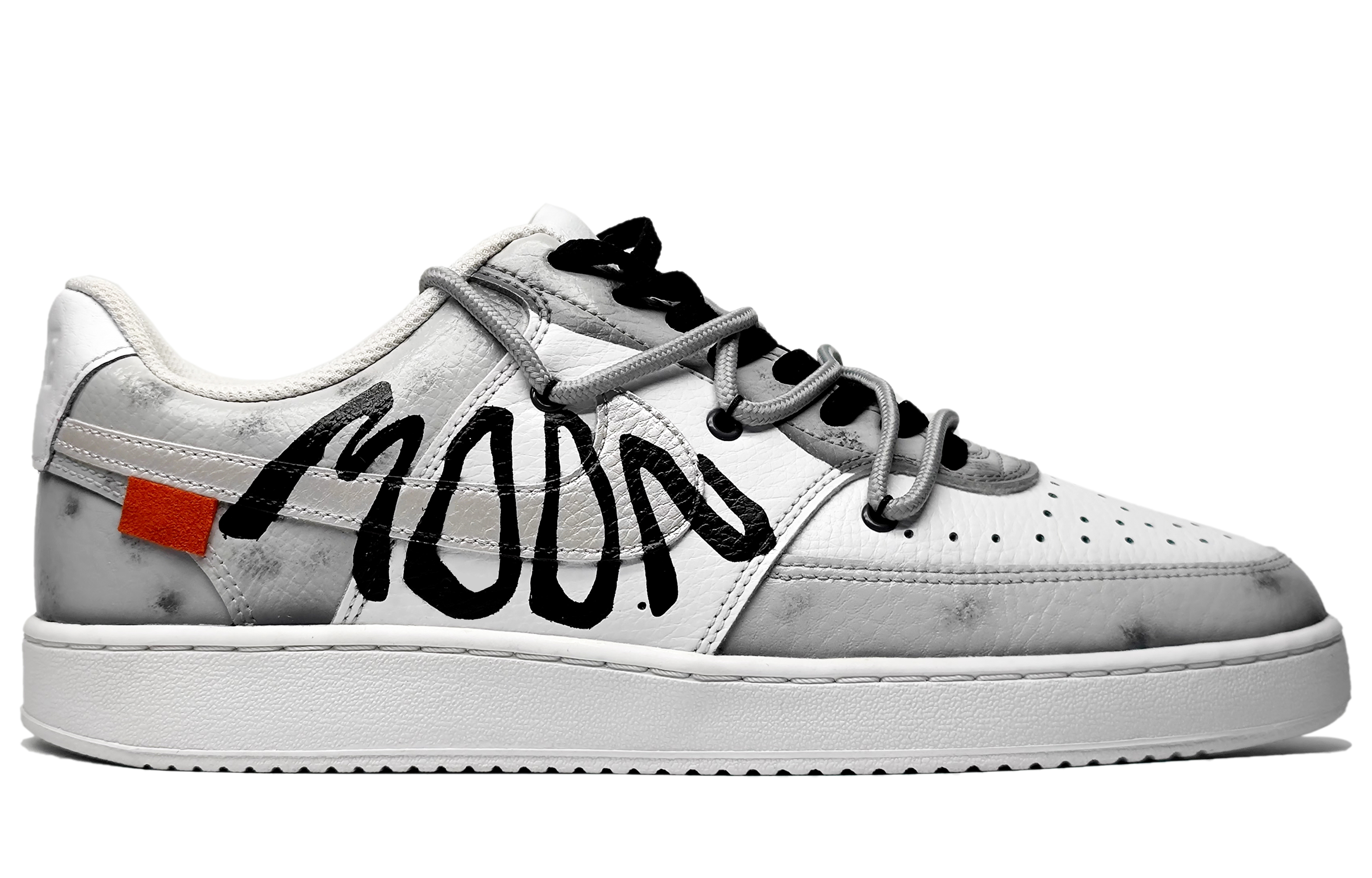 Order [Custom Shoes] (Women) Nike Court Vision 1 Low 'Moon Grey Deconstructed'