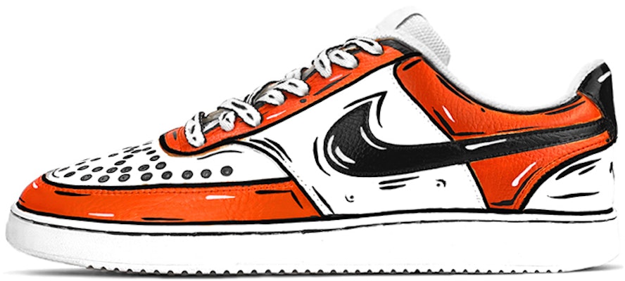 (W) 나이키 커스텀 코트 비전 로우 '오렌지 다이나믹 애니메이션' (78 characters) CD5434-100(TeamY-女款动感二次元黑橙白) Buy (W) 나이키 커스텀 코트 비전 로우 '오렌지 다이나믹 애니메이션' (78 characters) CD5434-100(TeamY-女款动感二次元黑橙白)