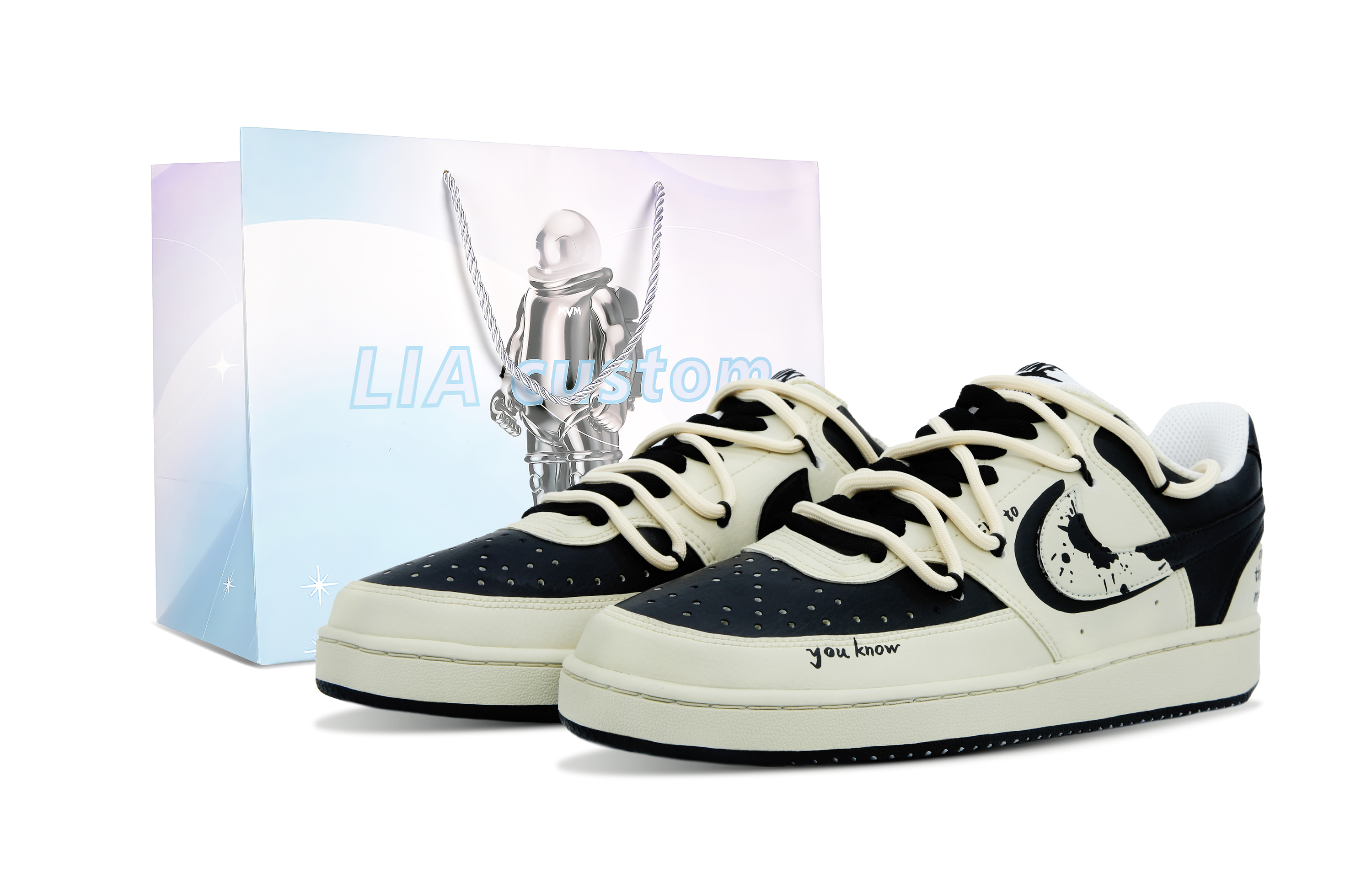 Buy (W) [Kasut Tersuai] Nike Court Vision 1 Low 'Planet Postur' DH3158-101-466361